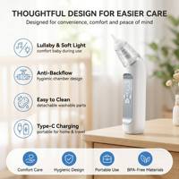 Aspirateur nasal électrique pour bébé, nettoyeur de nez, aspirateur de mucus, aspirateur de bavoirs, musique, lumière, silicone souple pour nouveau-nés et enfants