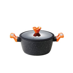 Shan Zu Black Crystal <b>Soup</b> <b>Pot</b> 22cm Double-Handled Glass Lid Induction Compatible Five-Layer Bottom - Product Image 1