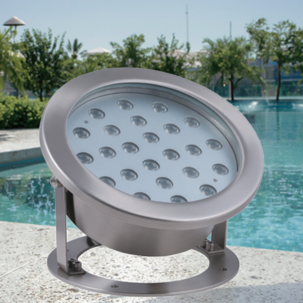 Stainless Steel 316 IP68 Waterproof 12V Marine LED Pool Lights White Light Spot Light Pool Boat Outdoor Use Lamp Body Made Glass