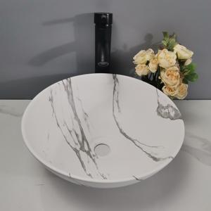 Tarpul 2025, lavabos de baño de mármol de lujo de diseño Simple moderno, lavabo de Arte de encimera, lavabos de baño, Lavabo para Hotel - Product Image 3