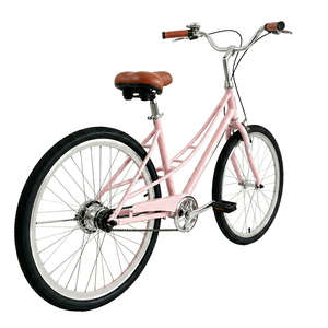 Bicleta नई कम कीमत क्लासिक स्टील फ्रेम सिंगल स्पीड महिला बाइक 24 "टायर हार्ड फ्रेम एल्यूमीनियम रिम उपयोगिता शहर बाइक - Product Image 5