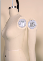 Maniquí de Cuerpo Completo Profesional para Mujer, Marca Luoben, Color Blanco, Talla Asiática 86, Hombros y Brazos Plegables de Fibra de Vidrio