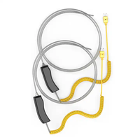 Sensor de Temperatura PT100 Personalizado, Termopar Tipo K Flexible para Fundición de Zinc y Aluminio