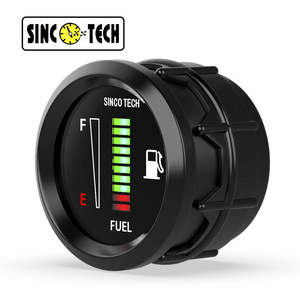 SINCO TECH 52MM Fuel Gauge LED Digital Fuel Level Indicator for Car Modification Universal 12V <b>Auto</b> <b>Meter</b> - Product Image 2