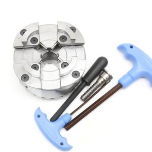 Chuck kerja kayu 4 inci 5 inci 4 rahang, Chuck bubut kayu pemusatan sendiri 4 inci 1 "-8TPI benang dudukan M33x3.5 M40 * <span class=keywords><strong>2</strong></span> dengan 4-rahang - Product Image 6