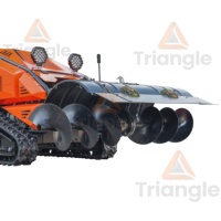 Pemotong Rumput Robot Mini Multifungsi Kendali Jarak Jauh Triangle Hot Selling, Mesin Pemotong Rumput Flail 800mm 1000mm