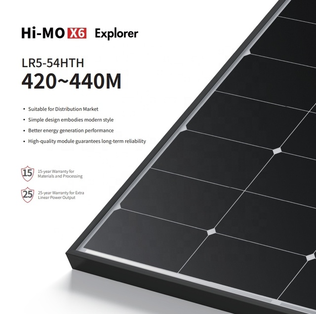 LONGi Jinko JA AIKO Full Black Mono Solar Panels 380w 405w 410W 440w 400w 450w TUV Certified PV Panels