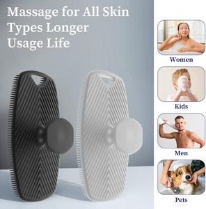 New Handheld Shower Body <b>Face</b> Buffer Premium Soft Bath Body Cleansing Brush Shower <b>Scrubber</b> Silicone Body <b>Scrubber</b> for Man - Product Image 5