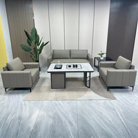 Canapés d'attente modernes en cuir pour bureaux, ensembles de canapés pour visiteurs pour les espaces publics, couleurs, tailles et styles personnalisables