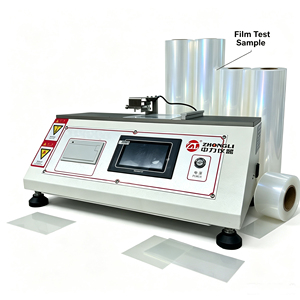 Testeur de coefficient de friction ASTM D1894 ISO 8295 pour films d'emballage plastique flexibles, machine d'essai du coefficient de friction pour sacs en film plastique - Product Image 1