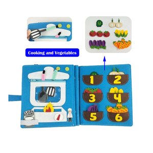 Montessori หนังสือสำหรับเด็กวัยหัดเดิน10หน้ารู้สึกหนังสือแพทย์ที่เงียบสงบรู้สึกว่าไม่ว่างสำหรับเด็กการศึกษาผ้าของเล่น - Product Image 5