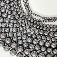 Prix de gros attractif Perles de hématite taillées en vrac couleur or pour la fabrication de bijoux DIY, colliers et bracelets 4/6/8/10/12/14mm, pierre précieuse de qualité
