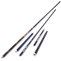 Queue de billard de saut et de rupture en carbone noir de haute qualité avec pointe en résine phénolique et manche en érable pour le billard - Vente en gros
