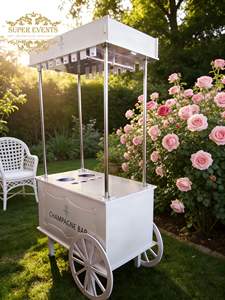 Carrito de Champán para Bodas a <span class=keywords><strong>Precio</strong></span> de Fábrica, Carrito de PVC Desmontable para Dulces y Bar, Accesorios de Decoración para Eventos - Product Image 6