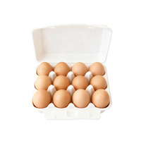 Boîte à œufs en carton moulé biodégradable pour 12 œufs, emballage compostable écologique pour les fermes avicoles