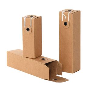 Factory Price Essential Oil Cosmetics Gift <b>Box</b> Aromatherapy Perfume Brown Kraft Paper Bottle Packaging <b>Box</b> - Product Image 1