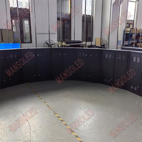 Módulos de Pantalla LED SMD P5 para Exteriores, Panel Curvo de 320x160 mm para Video Wall, para Uso en Ascensores, Clasificación IP65, Función de Animación de 5 mm