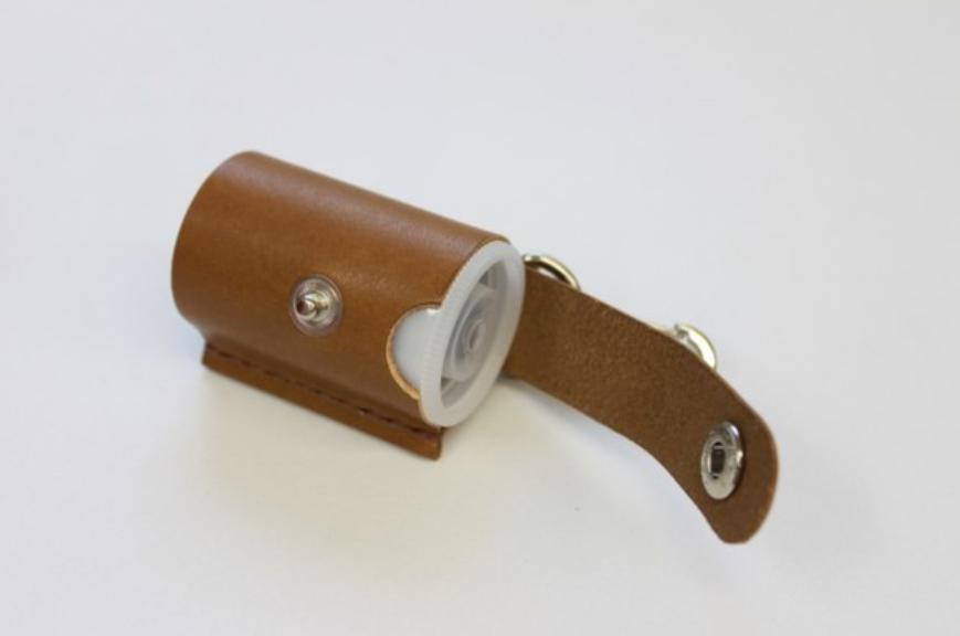 35mm Film Holder Keychain - PU Leather Camera Film Canister Case