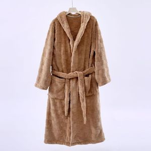 <span class=keywords><strong>Accappatoio</strong></span> Lungo con Cappuccio in Pile Corallo Unisex 330GSM Ispessito per Autunno/Inverno, Pigiama da <span class=keywords><strong>Uomo</strong></span>, Vestaglia con Scollo a V, <span class=keywords><strong>Set</strong></span> Homewear - Product Image 3