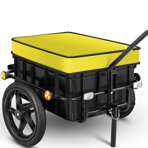 Carro de mano de carga <span class=keywords><strong>para</strong></span> remolque de <span class=keywords><strong>bicicleta</strong></span>, barra de acoplamiento <span class=keywords><strong>para</strong></span> transporte de bicicletas, <span class=keywords><strong>caja</strong></span> de transporte - Product Image 1