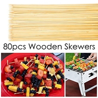 Brochettes de cuisson jetables en bambou de 45 cm avec long manche – Qualité supérieure pour usage extérieur et cuisine, finition lisse