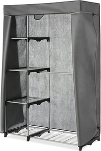 Funda <span class=keywords><strong>para</strong></span> Armario <span class=keywords><strong>de</strong></span> Tela <span class=keywords><strong>de</strong></span> Doble Barra con Cremallera Resistente - Product Image 5