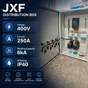 Distribución Eléctrica de Pared para Interiores Serie JXF 400V, 3 Fases, 4 Cables, para Talleres Industriales, Venta al Por Mayor - Product Image 6