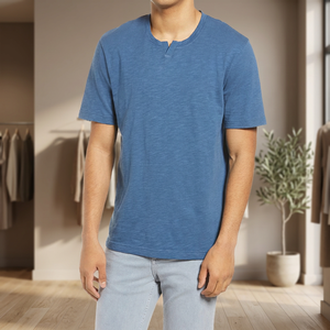 Camiseta de Jersey de Manga Corta para Hombre, Corte Regular, Premium, 100% Algodón, Color Sólido, Secado Rápido, Antiarrugas, Informal - Product Image 3