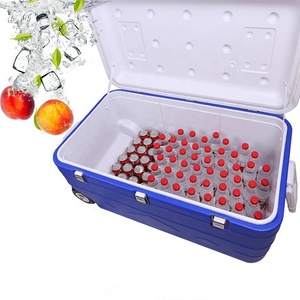 Picnic Pesca y navegación 180L Cofre de hielo Enfriador Aparejo Mantener fresco Enfriador duro Fiambrera <span class=keywords><strong>con</strong></span> rueda de bloqueo - Product Image 4
