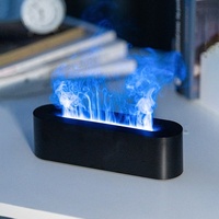 Portable Mini USB Flamme Lumière Huile Essentielle Humidificateur Lampe De Table Aromathérapie Diffuseur Brumisateur