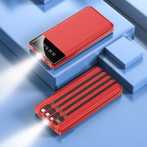 Cargador Portátil de Emergencia Universal de Buena Calidad, 20000 mAh, con 4 Cables Integrados, Carga Rápida para Teléfono Móvil - Product Image 4