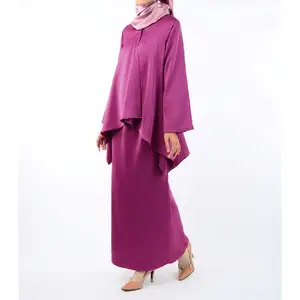 Großhandel Plus Size New Middle East Gebets kleidung Islamische Kleidung Frauen Abaya Gebets kleider Seide Modest Muslim Dress