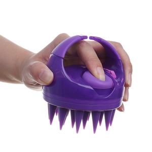 Brosse de massage du cuir chevelu avec distributeur de shampoing, style 2024, en silicone, pour le lavage des cheveux - Product Image 4