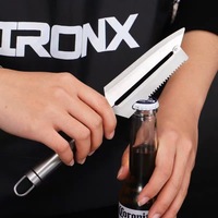Op maat gemaakte metalen roestvrijstalen keuken groenteschiller met logo - groothandelsleverancier
