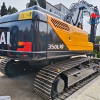 Excavatrice hydraulique d'occasion Hyundai R350LVS 33,2 tonnes pour travaux de construction