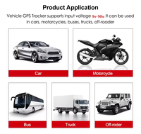Traqueur GPS pour voiture Traqueur GPS pour moto Alarme SOS avec clé et haut-parleur