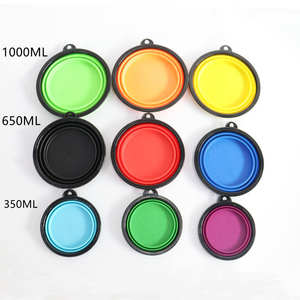 Faltbare Silikon Hund Katze Schüssel Reise Trinkwasser Feeder Schüssel mit Schnalle Haustier Wasser Futter Schüssel für Haustier Hund Katze Hund - Product Image 6