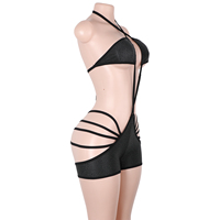 Ensemble de vêtements de danse exotique, combinaison de strip-teaseuse, tenue de club, design Slingshot, strass étincelants, costumes de scène, ensemble d'accessoires de sport