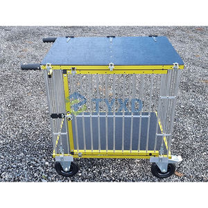 Portable grand <span class=keywords><strong>chariot</strong></span> d'exposition pour animaux de compagnie <span class=keywords><strong>chariot</strong></span> en aluminium pliable <span class=keywords><strong>chien</strong></span> toilettage bras bouton fermeture élégant motif Animal - Product Image 3