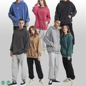 Sudadera Casual para Hombre, Corte Holgado, Lavado Ácido, Cómoda, de Algodón, Estilo Urbano, Sudadera Premium con Lavado Ácido para Hombre - Product Image 2