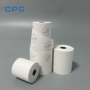 Rouleau de papier thermique CPG de qualité supérieure 80*80mm personnalisé en gros - 9659 Papier de caisse ISO pour TPV/GAB, couché simple/personnalisé - Product Image 1