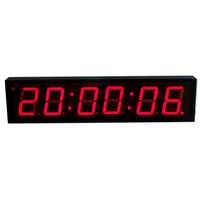 Temporizador Digital LED de 6 Dígitos, Reloj Programable de 4 Pulgadas con Función de Sincronización de Hora y Alarma