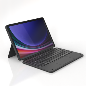 Étui clavier pour <span class=keywords><strong>Samsung</strong></span> <span class=keywords><strong>Galaxy</strong></span> Tab S9 S8 S7 11 pouces avec pavé tactile multi-touch, rétroéclairage 7 couleurs, support S Pen, <span class=keywords><strong>coque</strong></span> folio PT023 - Product Image 2