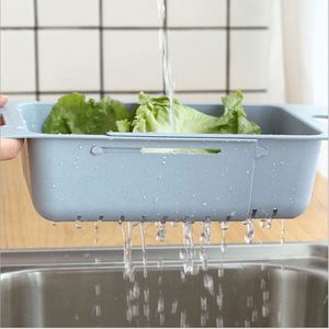 2 Pak Boven De Gootsteen Vergiet Zeef Mand, Keuken Uitschuifbare Zeven En Colanders Bpa-Vrije Afvoermand - Product Image 2