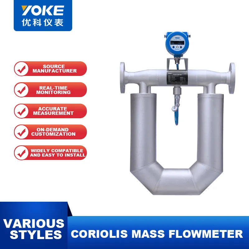 높은 점성 Lpg 유량계 DN3-200 4-20mA 출력 디젤 연료 Coriolis 질량 유량계