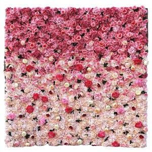 Mur de fleurs artificielles 3D 5D de luxe, déroulable, pour cérémonie de mariage, réception, événement, décoration de fond photo - Product Image 6