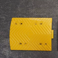 Promotion : Panneau de signalisation de limitation de vitesse en forme de dôme noir et jaune, rampe de franchissement pour allée, caillots de vitesse en caoutchouc
