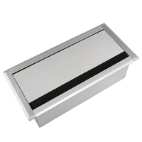 Offre Spéciale Table de bureau, tampon rabattable, boîte de fil en aluminium, œillet de câble