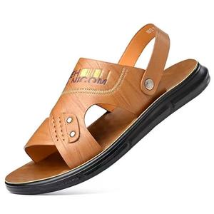 Sandalias de Verano para Hombre, de Plataforma, de Piel, Antideslizantes, Transpirables, con Soporte de Arco, Ligeras, Casuales, para Uso Diario - Product Image 1