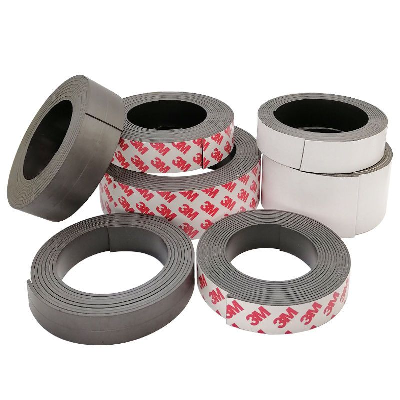 Hot Sale Flexible Anisotropic Magnet Tape Self-Adhesive Industrial Rubber Strip Soft Material For Easy Cutting Bending Welding